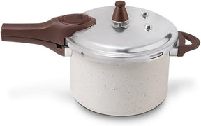 Panela de Pressão 4,2L Ceramic Life com Fundo de Indução Pressure Brinox - Vanilla (PROMONIVER)