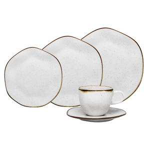 Aparelho de Jantar em Porcelana Conjunto de Luxo + BRINDES - OFERTA 15 ANOS