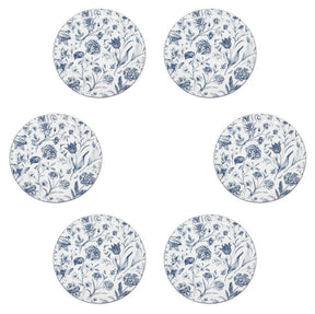 Aparelho de Jantar Jardim Azul Porcelana Artesanal 12 pçs | SOB ENCOMENDA