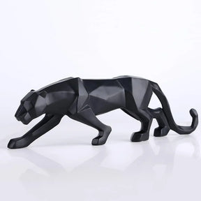 Decoração de Mesa de Resina Estátua Leopardo Lenogue