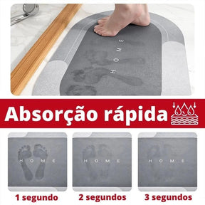 Tapete para Banheiro Antiderrapante Absorvente Premium Lenogue